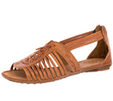 Womens #222 Light Brown Authentic Mexican Huaraches - Open Toe
