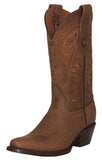 Womens Jane Cognac Western Boots Leather - Snip Toe