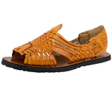Mens Pachuco Orange Authentic Mexican Huaraches - Open Toe