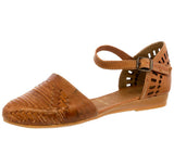 Womens #112 Light Brown Authentic Mexican Huaraches - Closed Toe