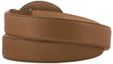 Mens #300L Light Brown Solid Leather Belt - Removable Buckle
