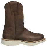Mens 710RA Brown Work Boots Leather Pull On - Soft Toe