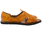 Mens Pachuco Orange Authentic Mexican Huaraches - Open Toe