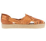 Womens #105 Light Brown Authentic Mexican Huaraches - Closed Toe