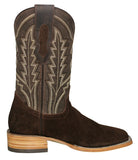 Mens #GAM Brown Western Boots Suede Leather - Square Toe