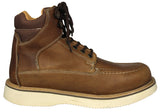 Mens 650RA Light Brown Work Boots Leather Lace Up - Soft Toe
