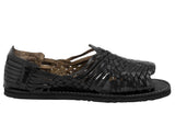 Mens Pachuco Black Authentic Mexican Huaraches - Open Toe