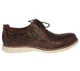 Mens 1981 Brown Authentic Mexican Huarache Real Leather Lace Up