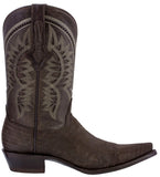 Mens #175 Brown Cowboy Boots Teju Lizard Print - Snip Toe