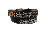 Kids #800 Black Western Cowboy Belt Leather - Removable Buckle
