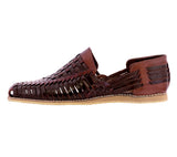 Mens 196 Brown Leather Mexican Huarache Sandals Closed Toe