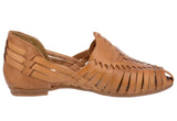 Womens #107 Light Brown Authentic Mexican Huaraches - Closed Toe