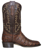 Mens Chedron Cowboy Boots Crocodile Big Belly Print - Round Toe
