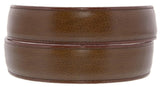 Light Brown Western Cowboy Belt Solid Grain Leather - Silver Buckle