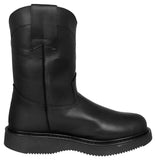 Mens 710RA Black Work Boots Leather Pull On - Soft Toe
