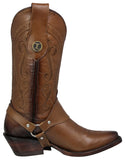 Womens Jane Light Brown Western Boots Removable Straps - Snip Toe