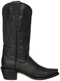 Womens Alexa Black Western Boots Leather - Snip Toe
