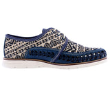 Mens #86 Blue Authentic Mexican Huaraches - Closed Toe