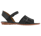 Womens #1020 Black Authentic Mexican Huaraches - Open Toe