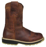 Mens 710SA Cognac Work Boots Leather Pull On - Soft Toe