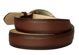 Cognac #494 Western Cowboy Belt Grain Leather - Removable Buckle