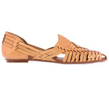 Womens #107 Tan Authentic Mexican Huaraches - Closed Toe