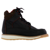 Mens T10W2 Dark Brown Leather Work Boots Slip Resistant Soft Toe
