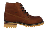 Mens Tan Work Boots Leather Slip Resistant Soft Toe - #600TR2