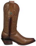 Womens Jane Light Brown Western Boots Leather - Snip Toe