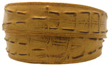 Buttercup Western Belt Crocodile Tail Print Leather - Rodeo Buckle