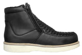 Mens 350RA Black Work Boots Leather Zipper - Soft Toe