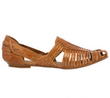Womens #109 Light Brown Authentic Mexican Huaraches - Closed Toe