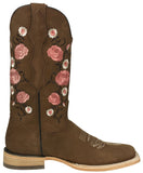 Womens Rosaura Light Brown Western Boots Leather - Square Toe