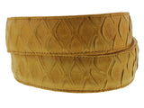 Buttercup Western Cowboy Belt Anteater Print Leather - Silver Buckle