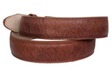 Chedron Cowboy Belt Anteater Print Leather - Silver Buckle