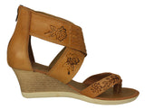 Womens #203P Light Brown Authentic Mexican Huaraches Wedges - Open Toe