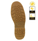 Mens Tan Leather Work Boots Soft Toe Shock Absorbing - #023SA
