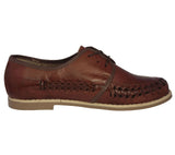 Womens Authentic Huaraches Real Leather Lace Up Cognac - #1992