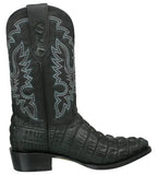 Mens #130 Green Cowboy Boots Crocodile Tail Print - J Toe