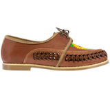 Womens Authentic Huaraches Real Leather Sandals Lace Up Cognac - #91