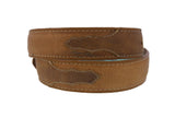 Kids #500 Tan Western Cowboy Belt Leather - Removable Buckle