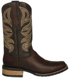 Mens #300 Chedron Western Boots Leather Rubber Soles - Square Toe