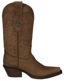 Womens Jane Light Brown Western Boots Leather - Snip Toe