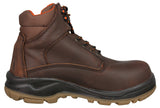 Mens #ST70 Black Work Boots Leather Lace Up - Steel Toe
