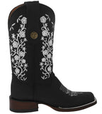 Womens Bailey Black Western Boots Leather - Square Toe