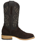 Mens #GAM2 Brown Western Boots Suede Leather - Square Toe