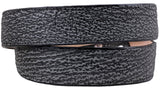 Gray Western Cowboy Belt Shark Print Leather - Rodeo Buckle
