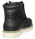 Mens 350RA Black Work Boots Leather Zipper - Soft Toe