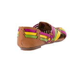 Womens #106F Rainbow Authentic Mexican Huaraches - Closed Toe