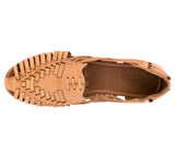 Womens #107 Tan Authentic Mexican Huaraches - Closed Toe